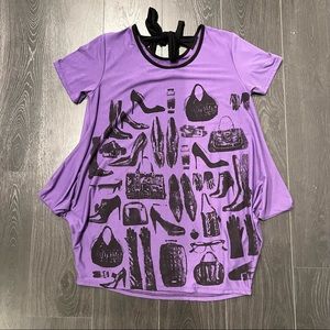 Oversized Purple Shirt